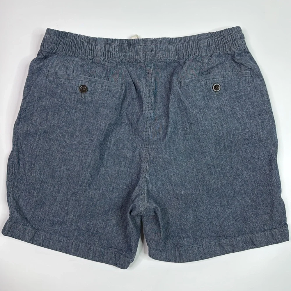 J. Crew Blue Stretch Drawstring Waist Shorts Size Large